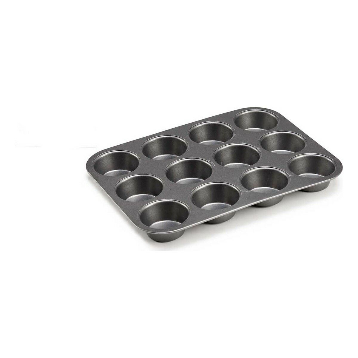 Stampo per Dolci Kinvara Grigio scuro Metallo Acciaio al carbonio 20 x 2 x 26 cm 26 x 2 x 20 cm (12 Unità) - Immagine 2