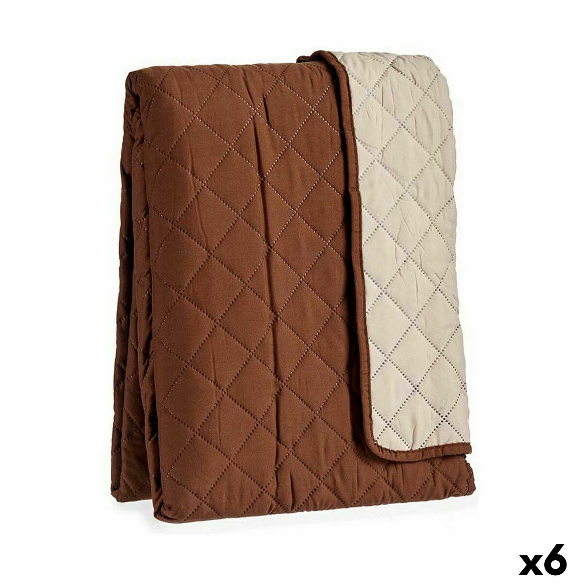 Copridivano Gift Decor Marrone Beige 290 x 200 x 0,5 cm Trapunta (6 Unità)