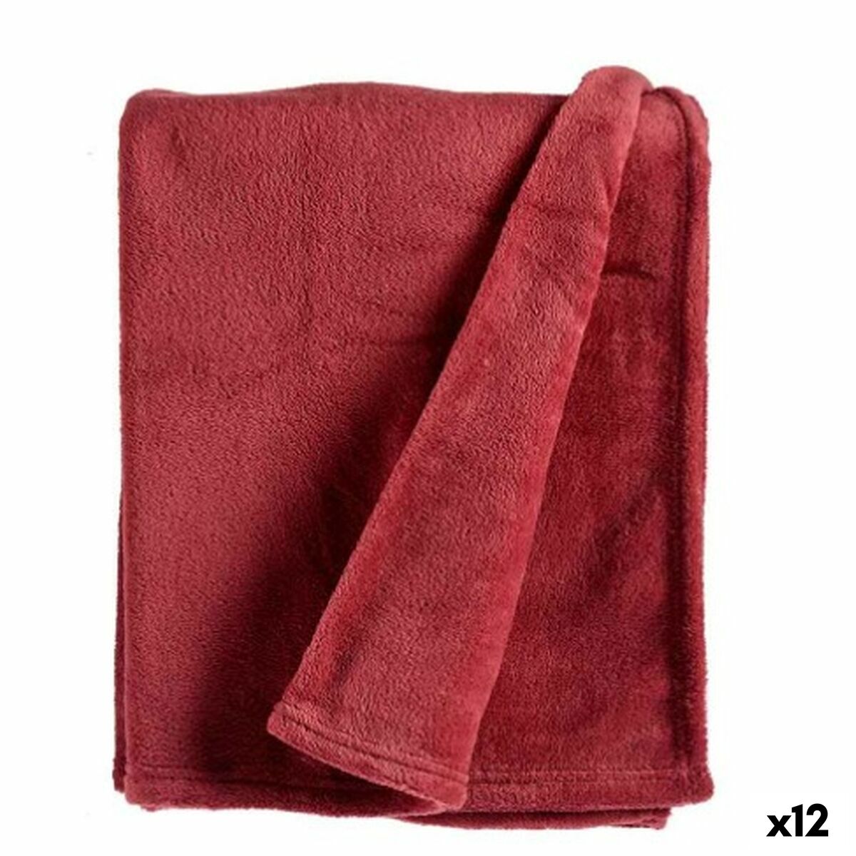 Coperta Gift Decor Rosa scuro 125 x 0,5 x 150 cm (12 Unità)