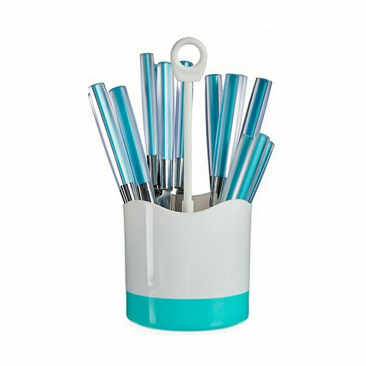 Set di Posate Kinvara Azzurro Acciaio inossidabile Plastica (8 Unità) - Immagine 3