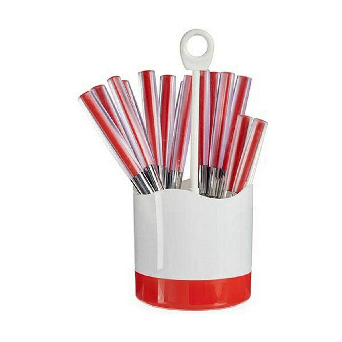 Set di Posate Kinvara Rosso Acciaio inossidabile Plastica (8 Unità) - Immagine 3