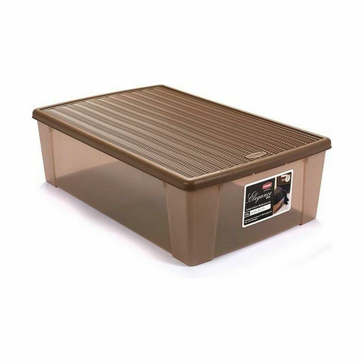 Scatola portaoggetti con coperchio Stefanplast Elegance Beige Plastica (6 Unità) - Immagine 2