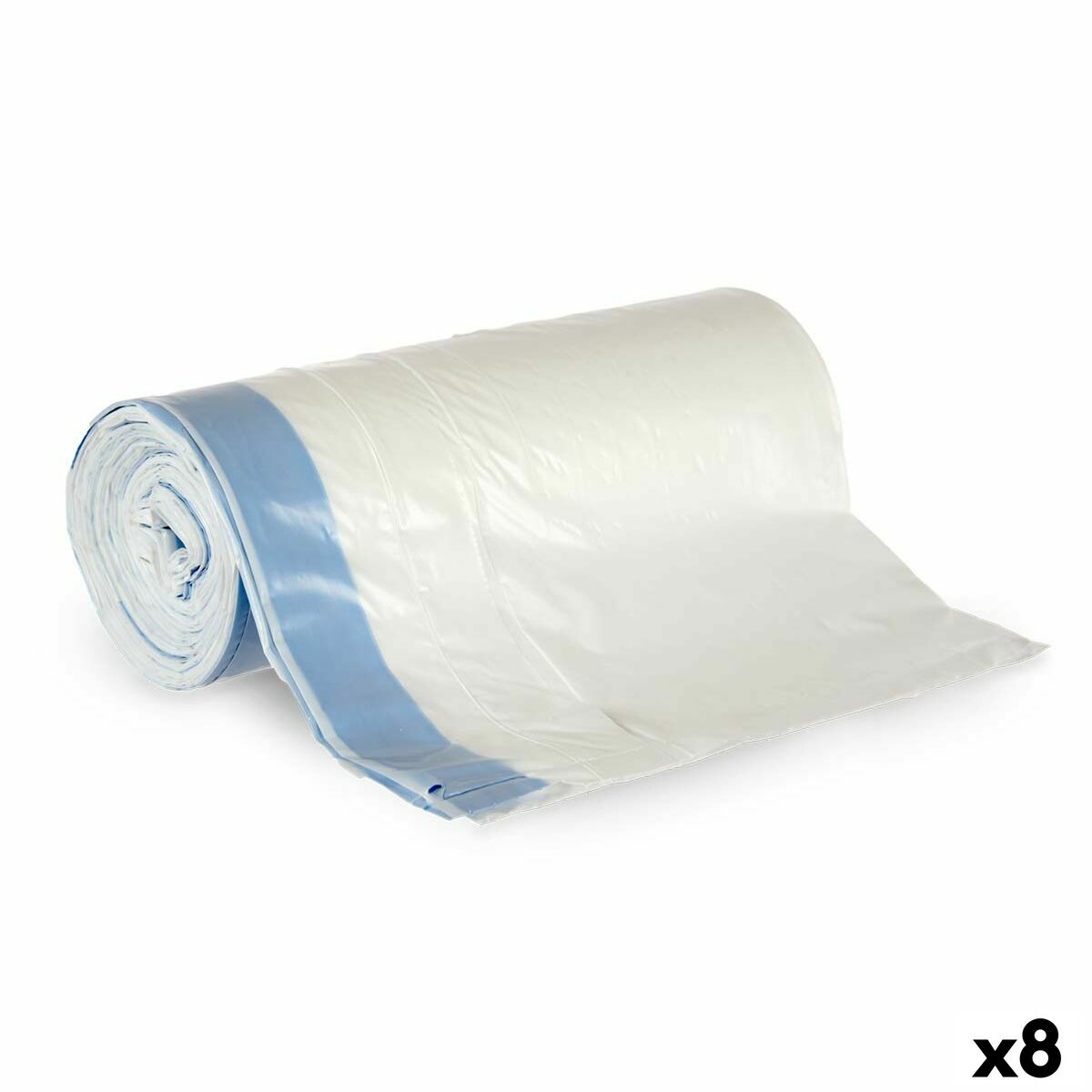 Sacchetti per la Spazzatura Mascow Bianco Polietilene 90 x 40 cm 5,5 x 5,5 x 14,5 cm Lettiera (8 Unità)