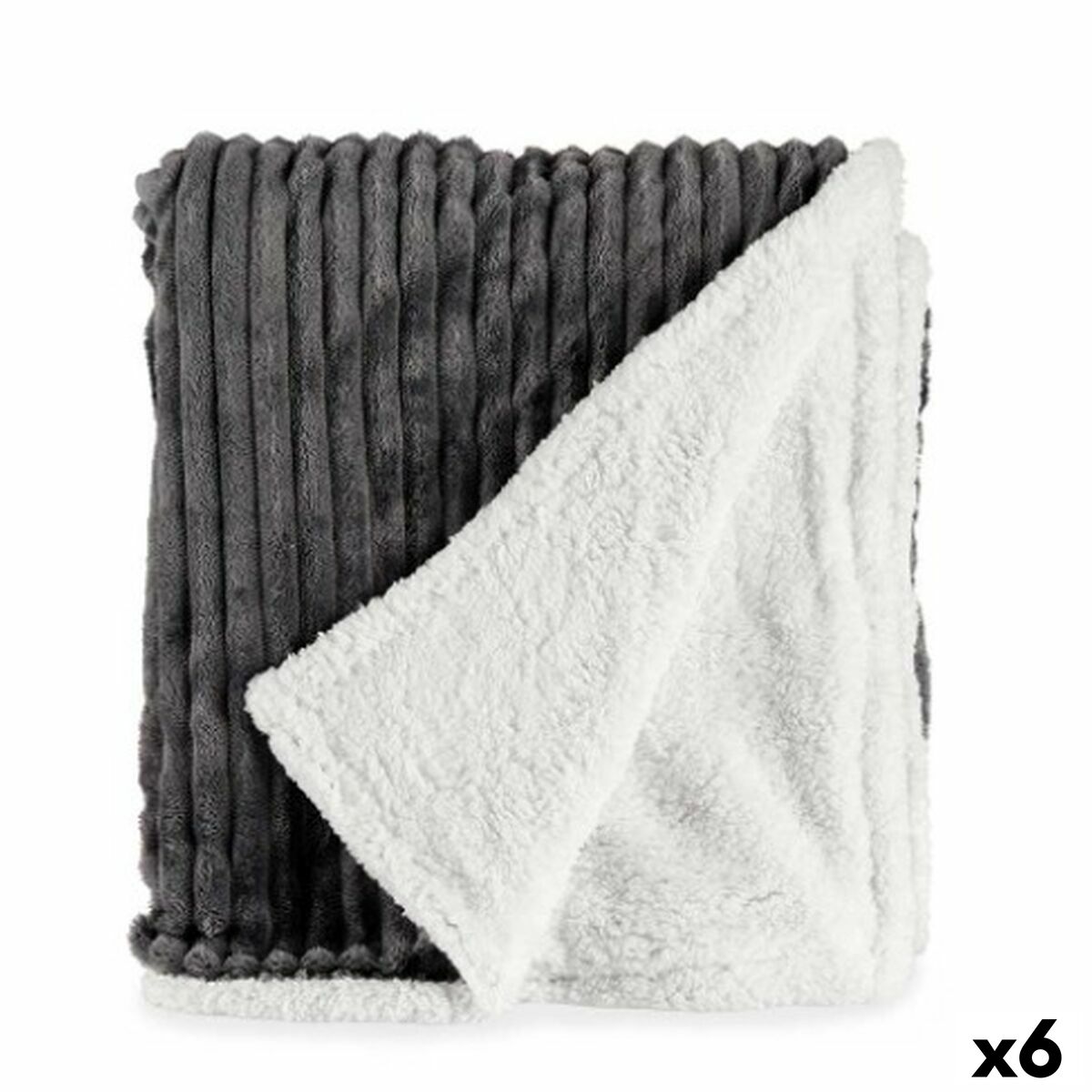 Coperta Gift Decor Grigio 200 x 150 x 1,5 cm (6 Unità)