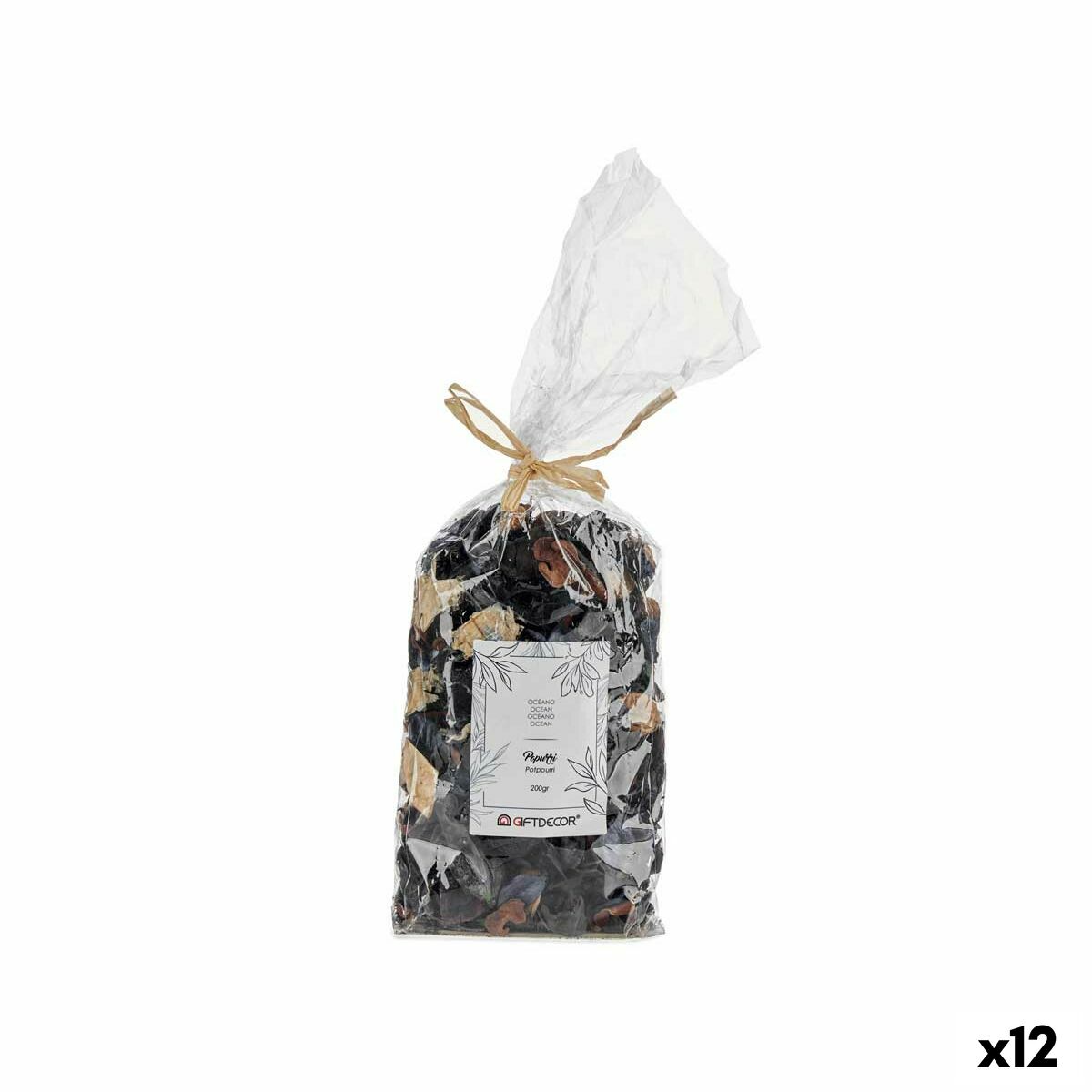 Fiori Decorativi Gift Decor Azzurro Naturale 200 g 12 x 28 x 10 cm 12 x 32 x 10 cm Oceano (12 Unità)