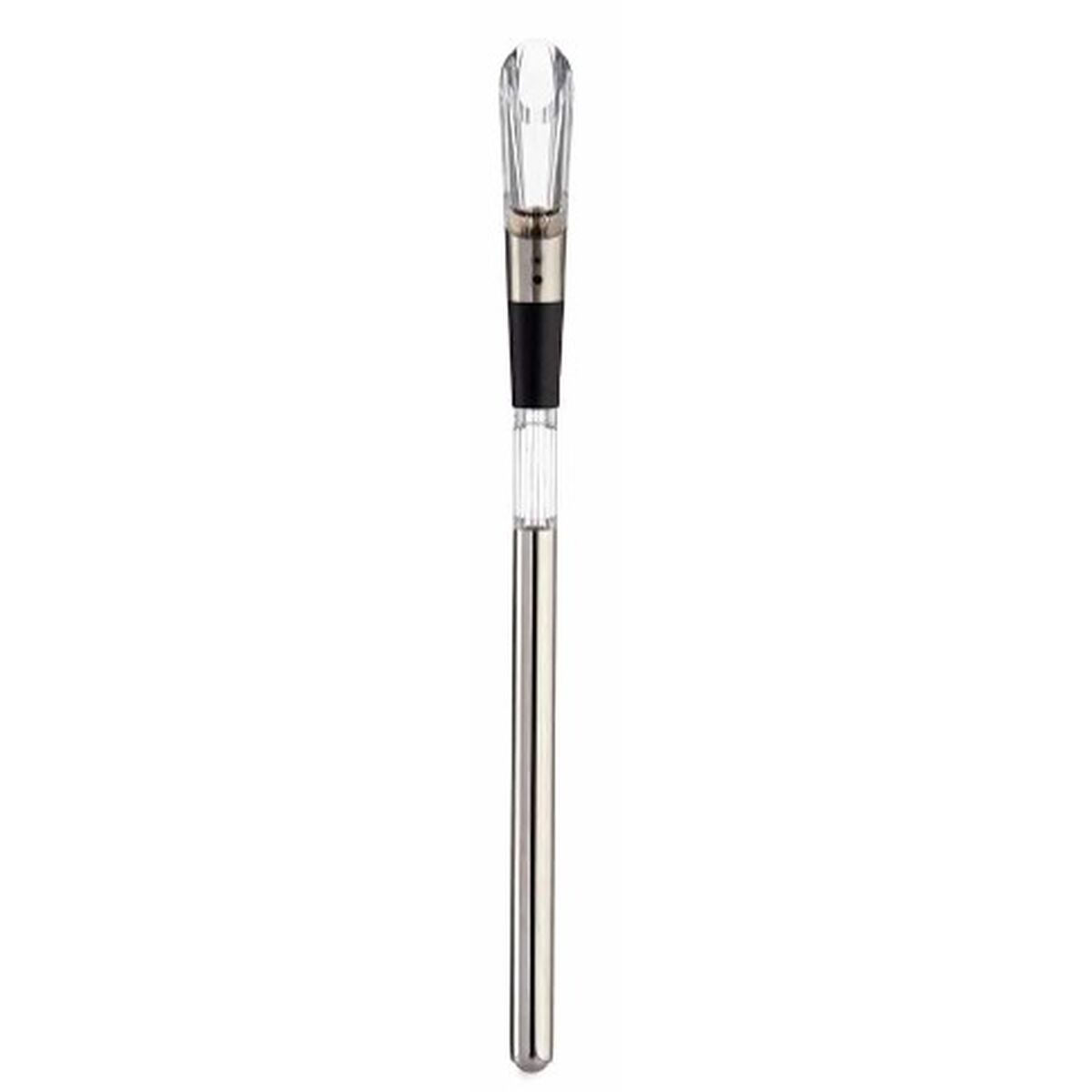 Decanter per Vino Kinvara Bianco Nero Trasparente Acciaio Acciaio inossidabile TPE Plastica 3 in 1 (12 Unità) - Immagine 2