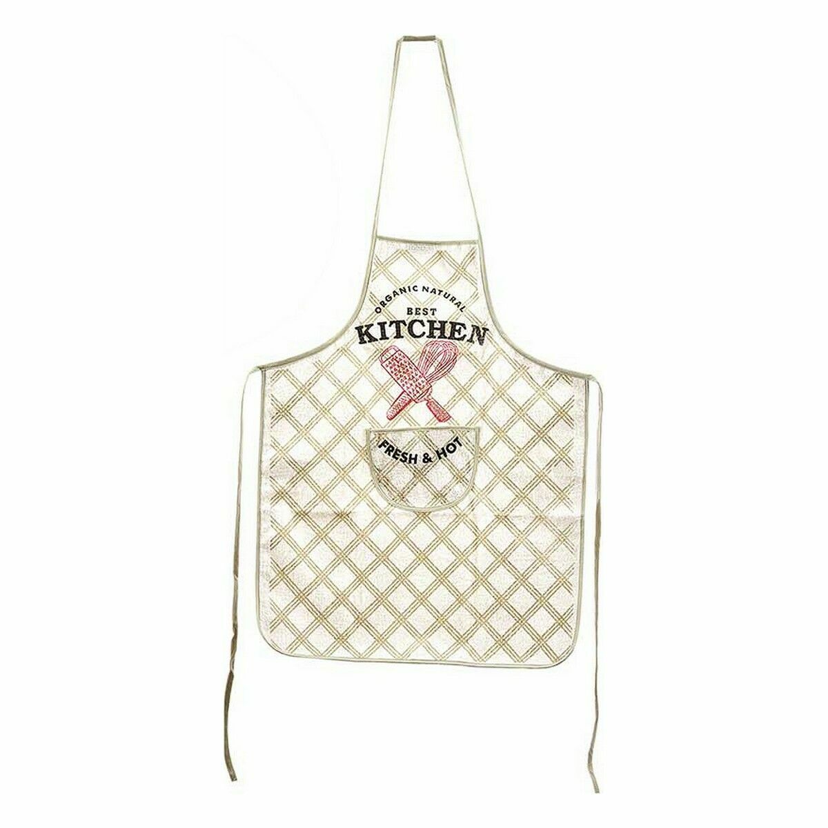 Set da Cucina Kinvara Bianco Poliestere 2 Pezzi - Immagine 3