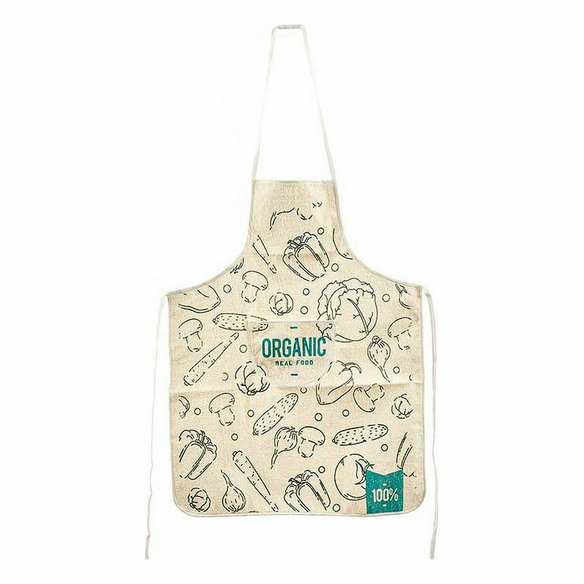 Set da Cucina Kinvara Organic Azzurro Bianco Poliestere 2 Pezzi - Immagine 3