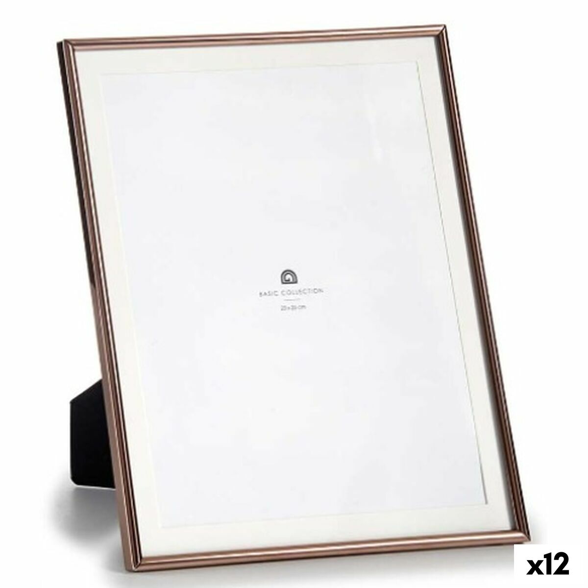 Cornice Portafoto Gift Decor Rame Cristallo Acciaio (12 Unità)
