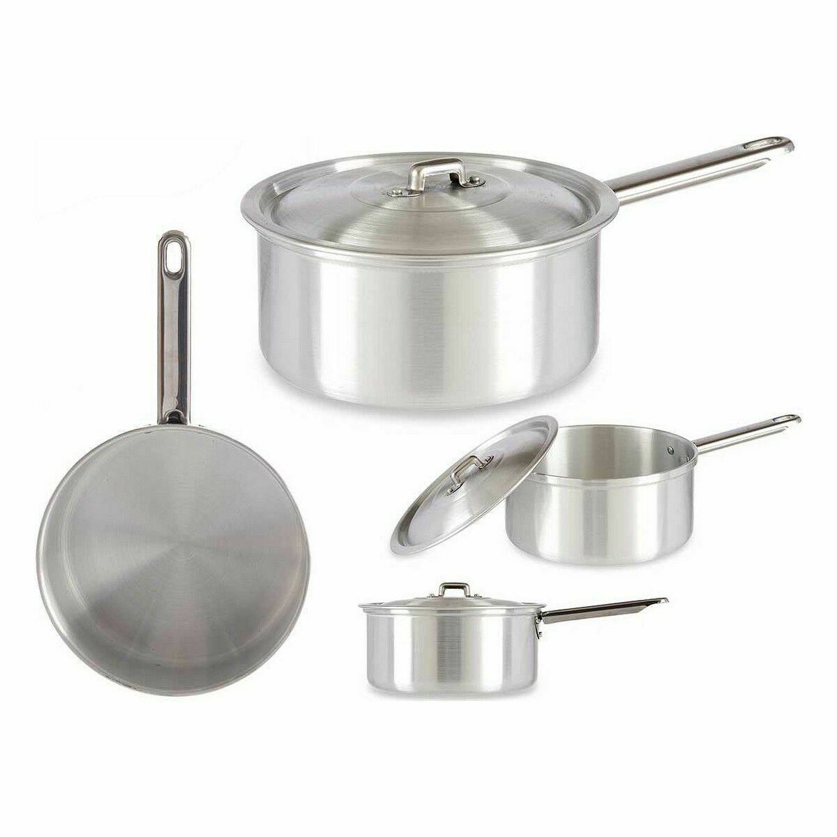 Casseruola con Coperchio Kinvara Argentato Alluminio 2 L 20 x 12 x 35,5 cm 35,5 x 12 x 20 cm (10 Unità) - Immagine 2