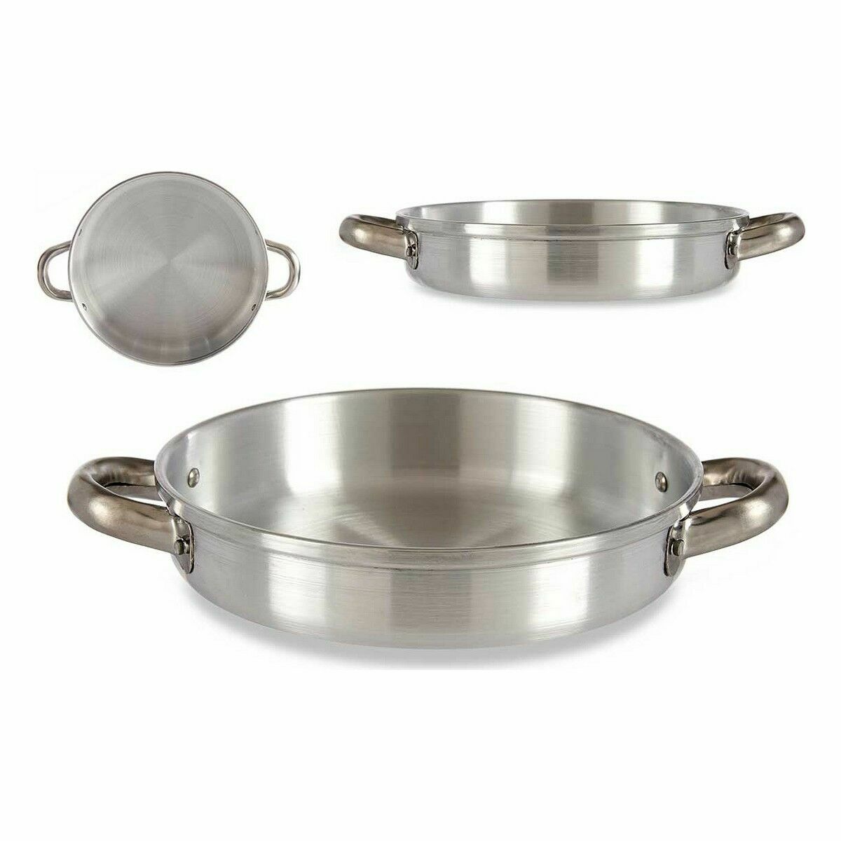 Padella Kinvara Argentato Alluminio Ø 20 cm (12 Unità) - Immagine 2