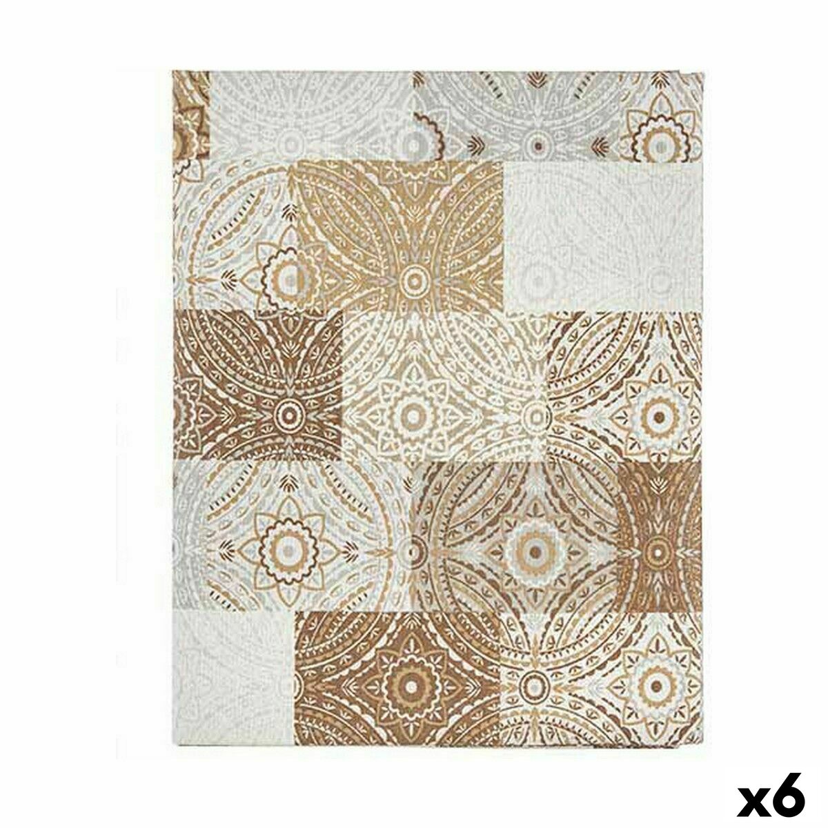 Tovaglia antimacchia Kinvara Beige Tela Antimacchia Piastrella 140 x 180 cm (6 Unità)