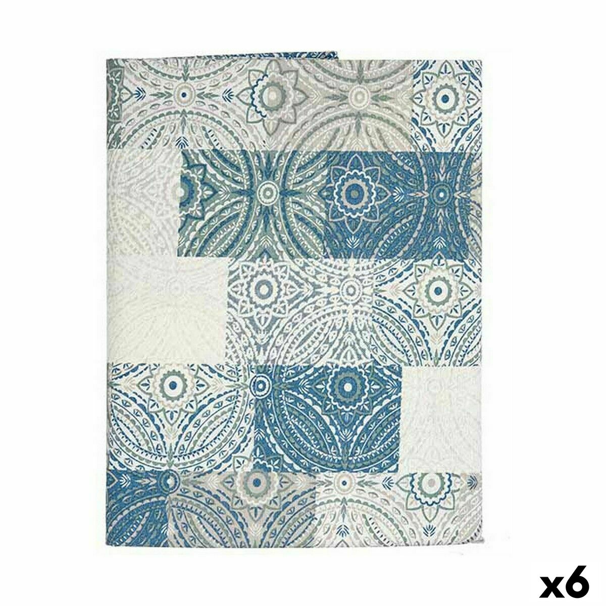 Tovaglia antimacchia Kinvara Azzurro Tela Antimacchia Piastrella 140 x 180 cm (6 Unità)