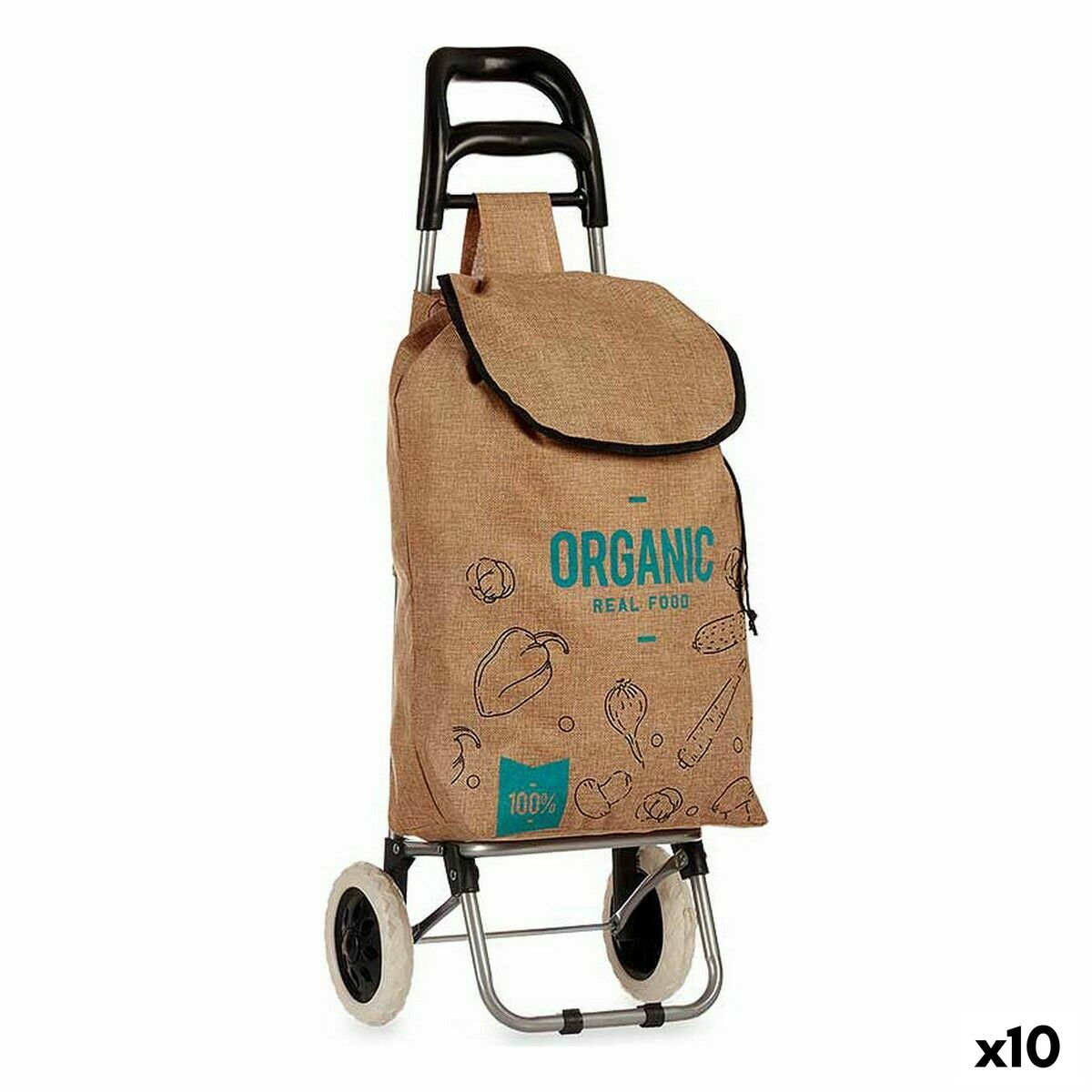 Carrello Kinvara Organic Azzurro Marrone 3,3 L 36 x 95 x 35 cm (10 Unità)