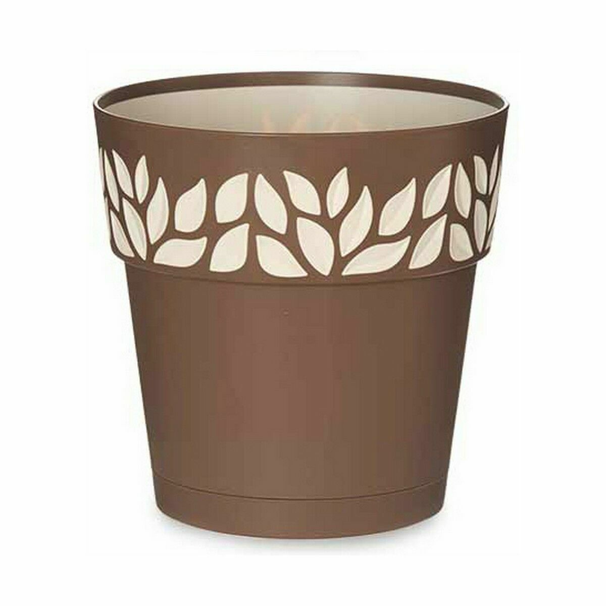 Vaso Autoirrigante Stefanplast Cloe Marrone Plastica 19 x 19 x 19 cm (12 Unità) - Immagine 2