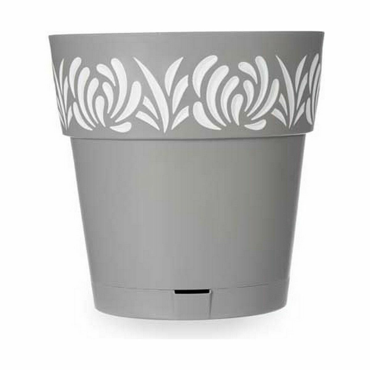 Vaso Autoirrigante Stefanplast Gaia Grigio Plastica 29 x 29 x 29 cm (6 Unità) - Immagine 3
