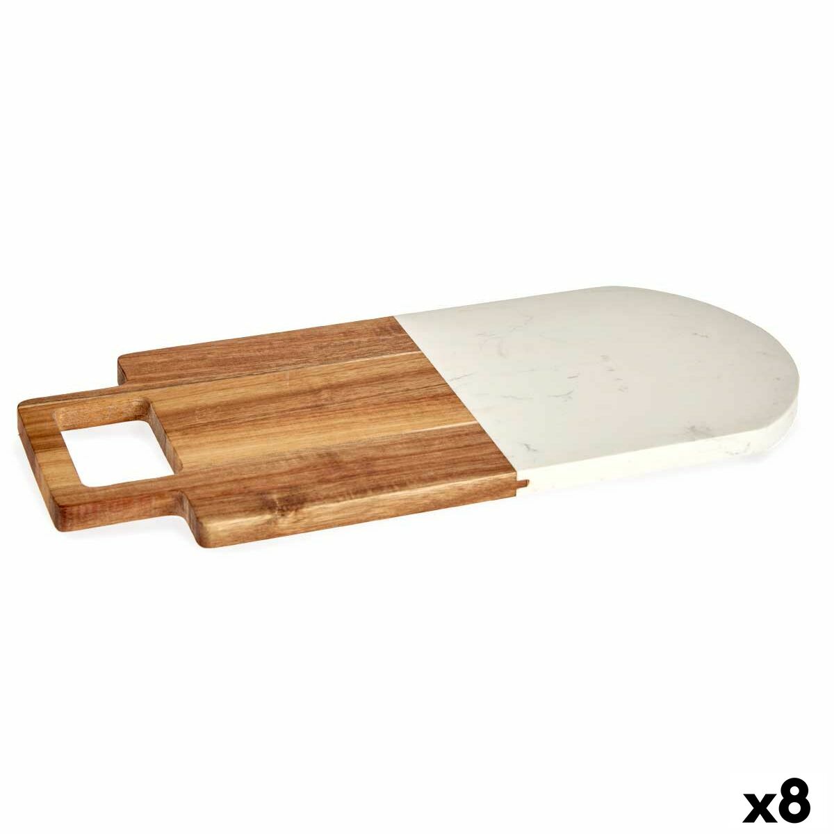 Tagliere Kinvara Bianco 18 x 1,5 x 38 cm (8 Unità)