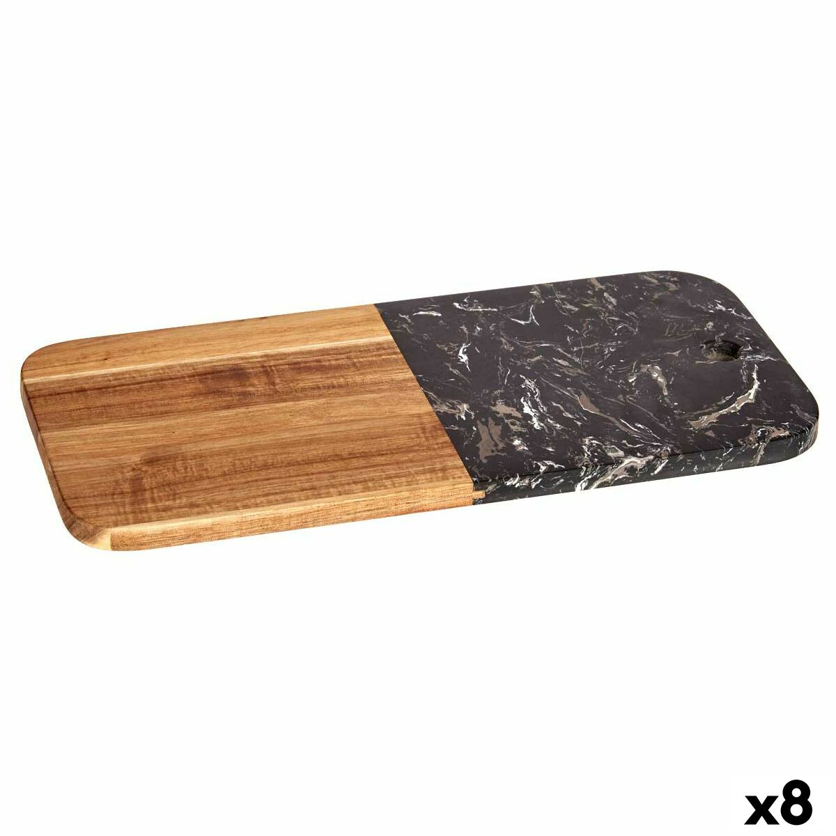Tagliere Kinvara Nero 18 x 1,5 x 38 cm (8 Unità)
