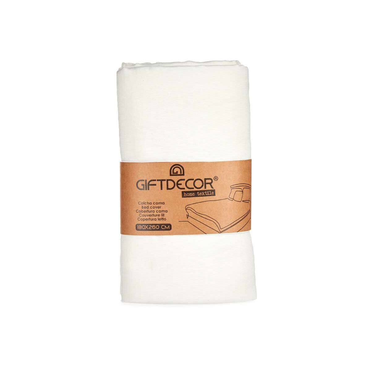 Trapunta Gift Decor Bianco 180 x 260 cm (4 Unità) - Immagine 3
