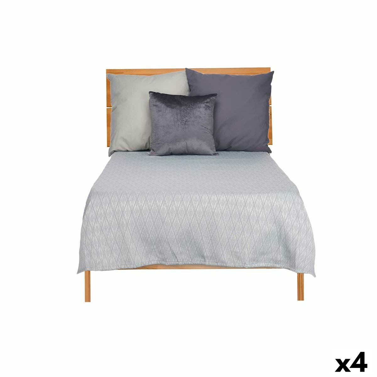 Trapunta Gift Decor Grigio 180 x 260 cm Rombos (4 Unità)