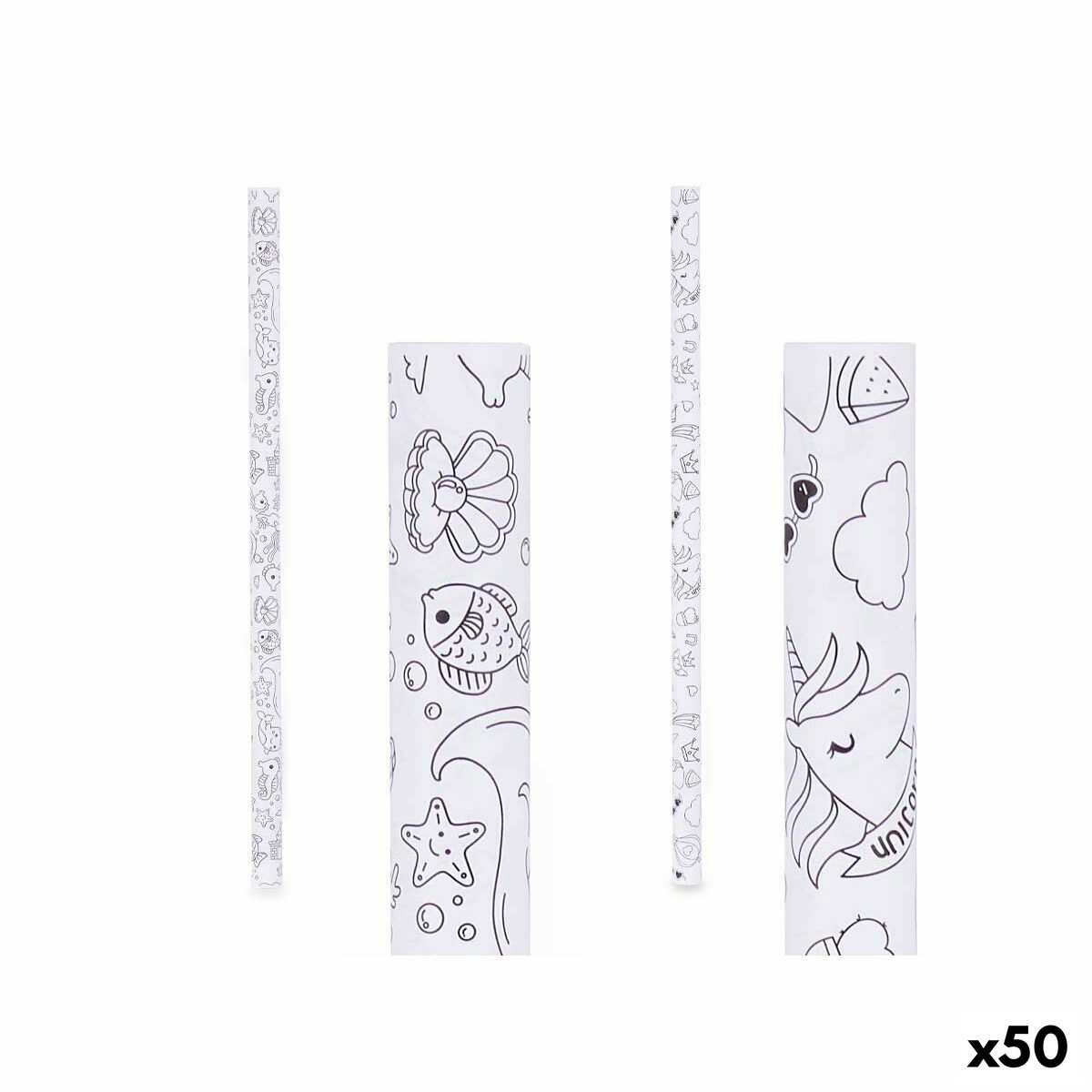 Carta Regalo Pincello Bianco 70 x 150 cm (50 Unità)