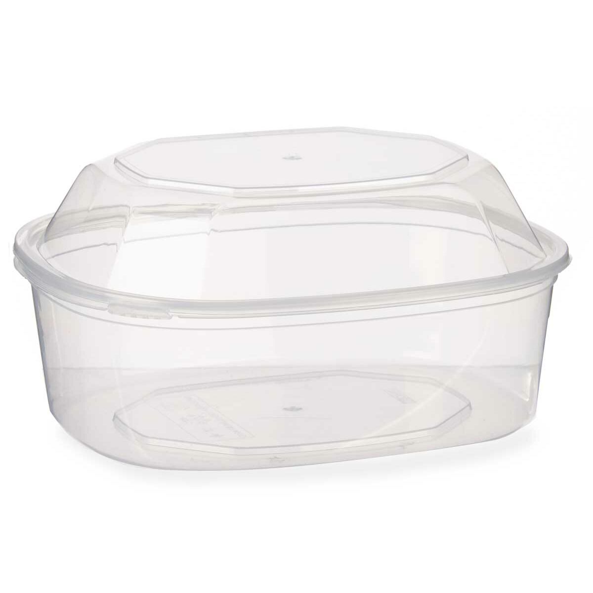 Portapranzo Rettangolare con Coperchio Leknes Trasparente polipropilene 1,5 L (8 Unità) - Immagine 2