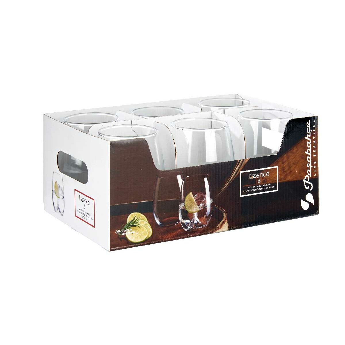 Set di Bicchieri Pasabahce Amber Trasparente Vetro 350 ml (4 Unità) - Immagine 3
