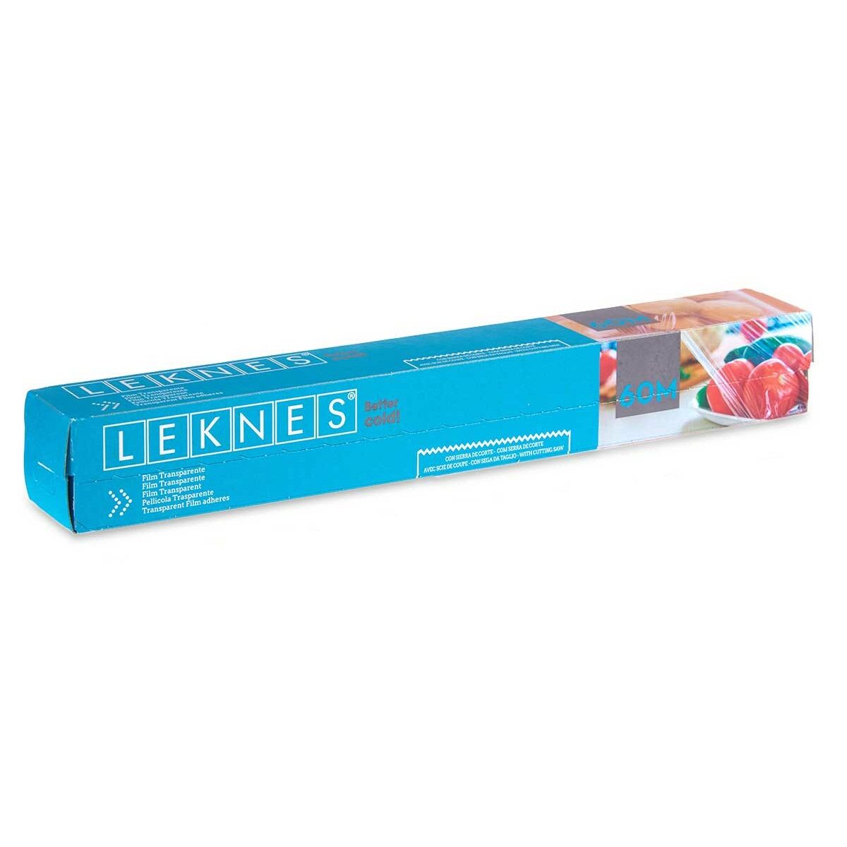 Pellicola Alimentare Leknes Trasparente Polietilene 8 mm 60 m 3,6 x 3,6 x 30,7 cm (24 Unità) - Immagine 2