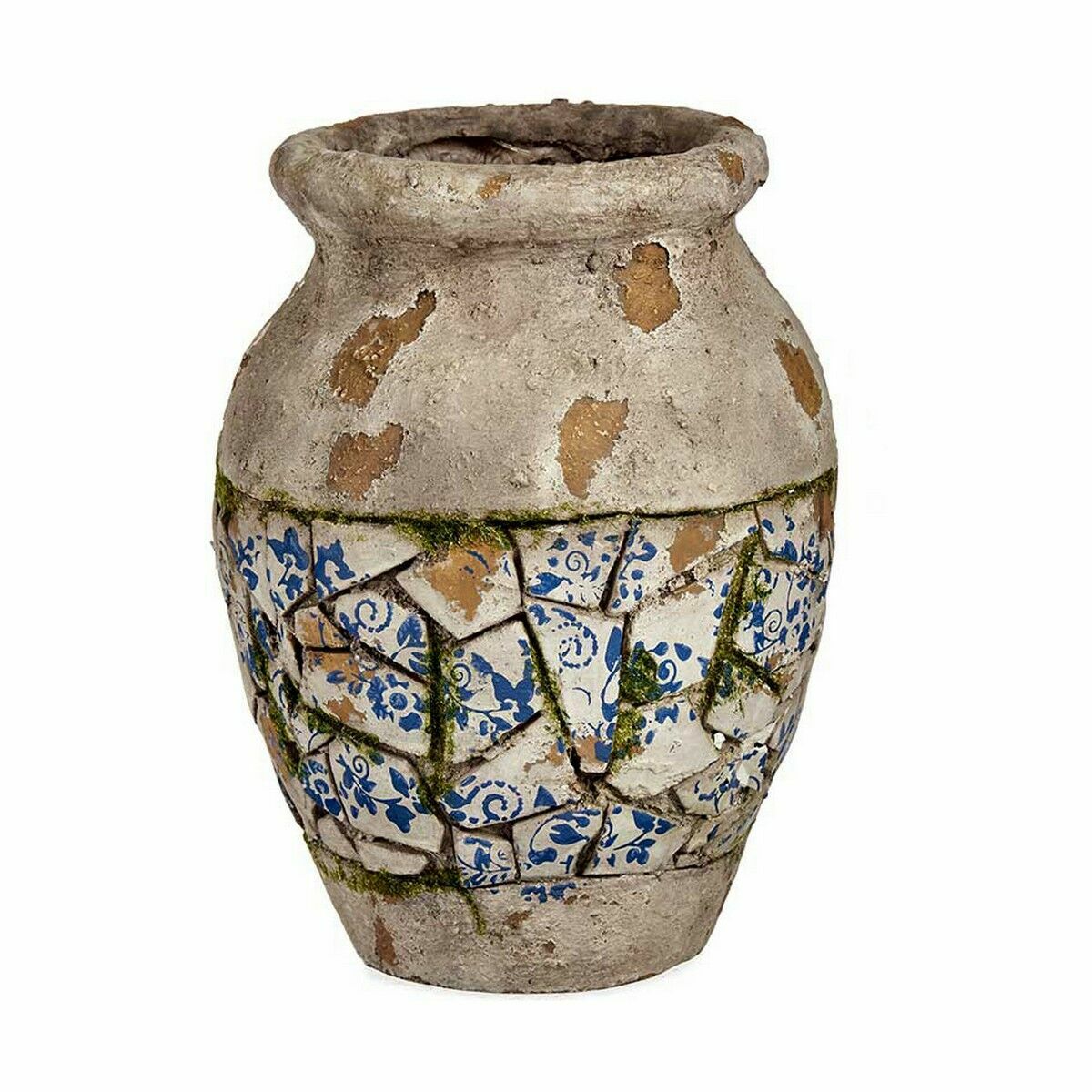 Statua Decorativa da Giardino Ibergarden Poliresina Vaso 25 x 32,5 x 25 cm (2 Unità) - Immagine 2