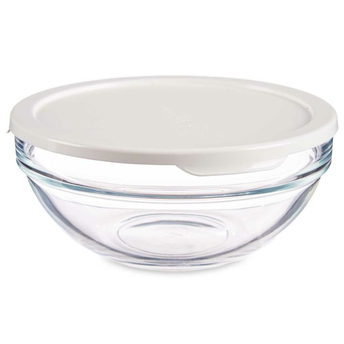Porta Pranzo Rotondo con Coperchio Pasabahce Chefs Bianco 595 ml (6 Unità) - Immagine 2