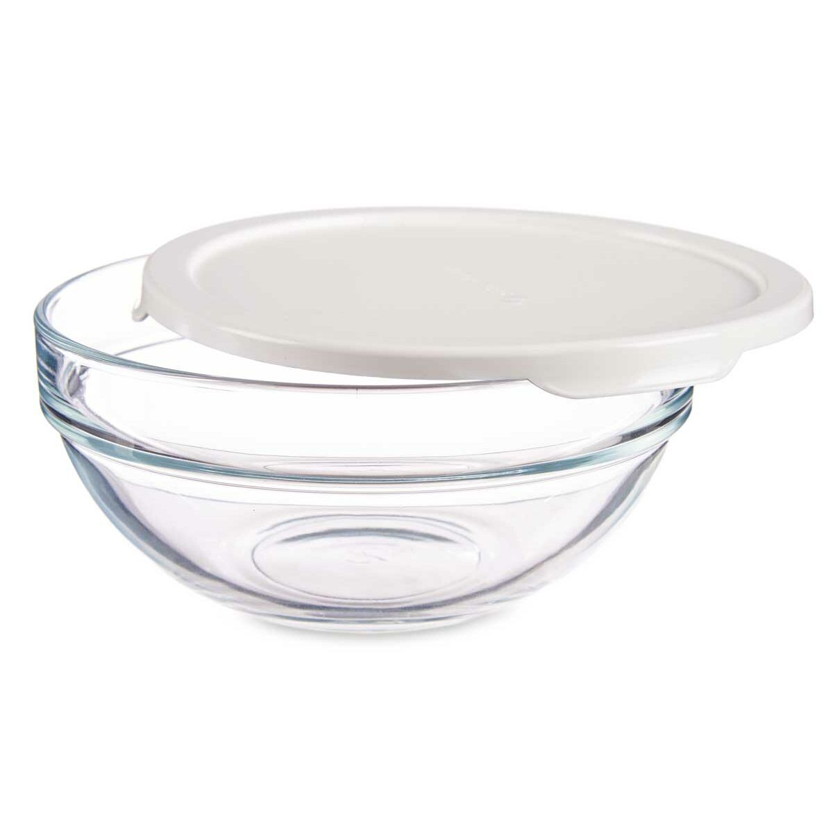 Porta Pranzo Rotondo con Coperchio Pasabahce Chefs Bianco 595 ml (6 Unità) - Immagine 3