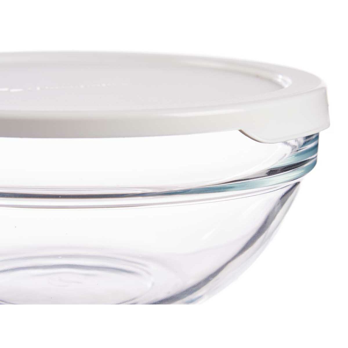 Porta Pranzo Rotondo con Coperchio Pasabahce Chefs Bianco 595 ml (6 Unità) - Immagine 4
