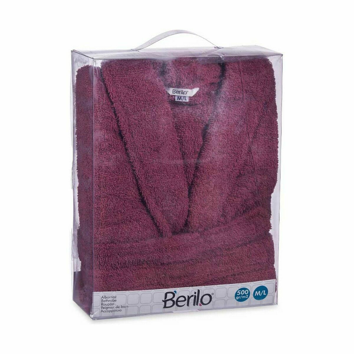 Accappatoio Berilo Rosso M/L (6 Unità) - Immagine 3