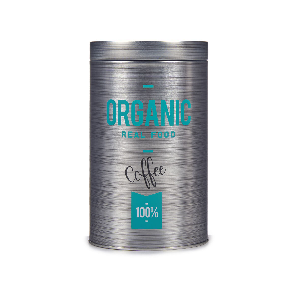 Barattolo in Metallo Kinvara Organic Grigio Latta 10,4 x 18,2 x 10,4 cm Caffè (24 Unità) - Immagine 2