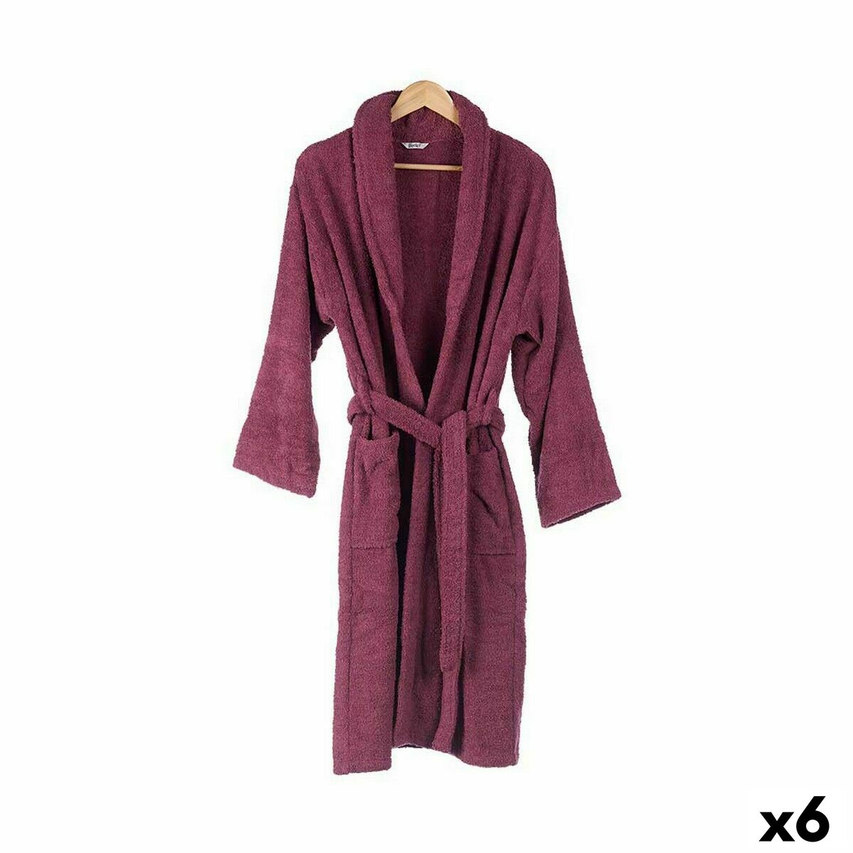Accappatoio Berilo Rosso L/XL (6 Unità)