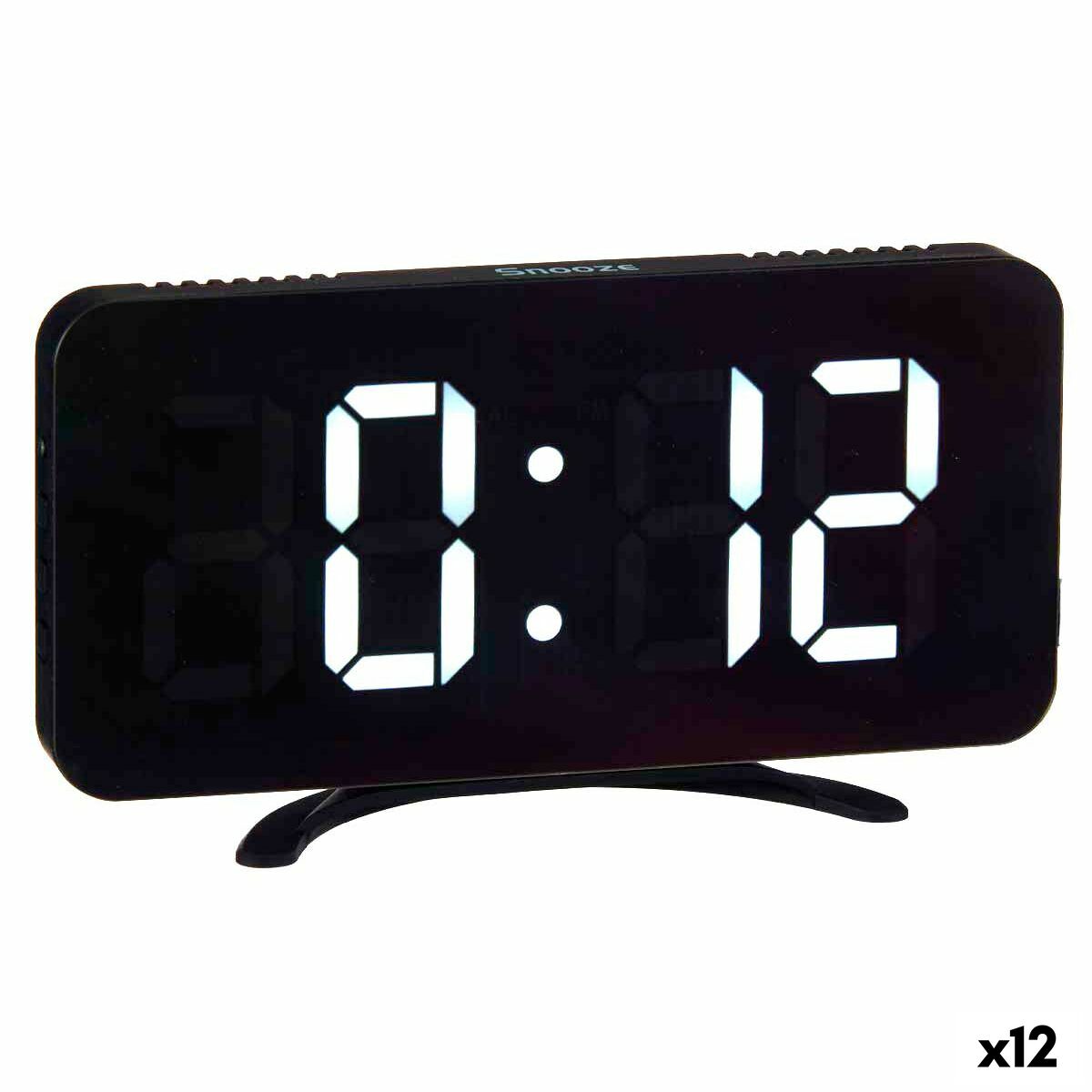 Orologio Digitale da Tavolo Gift Decor Nero (12 Unità)