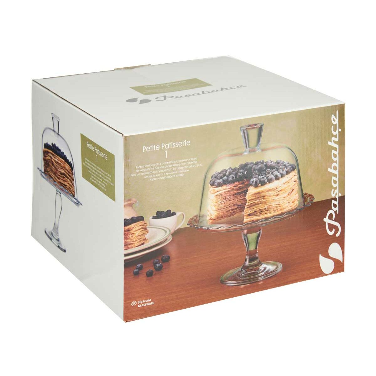 Porta torta Pasabahce Trasparente Vetro 26 x 26 x 26 cm (2 Unità) - Immagine 3