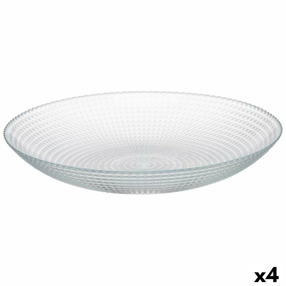 Set di piatti Pasabahce Generation Trasparente Vetro 23 x 7 x 23 cm (4 Unità)