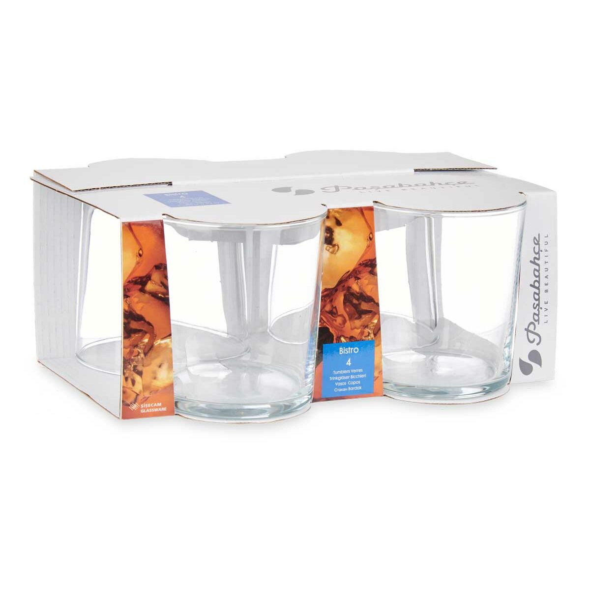 Set di Bicchieri Pasabahce Bistro Trasparente Vetro Cristallo 380 ml (6 Unità) - Immagine 4