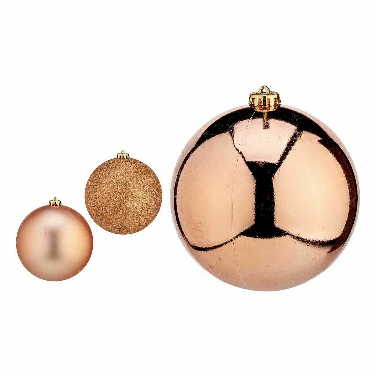 Set di palline di Natale Krist+ Rame Plastica (4 Unità) - Immagine 2