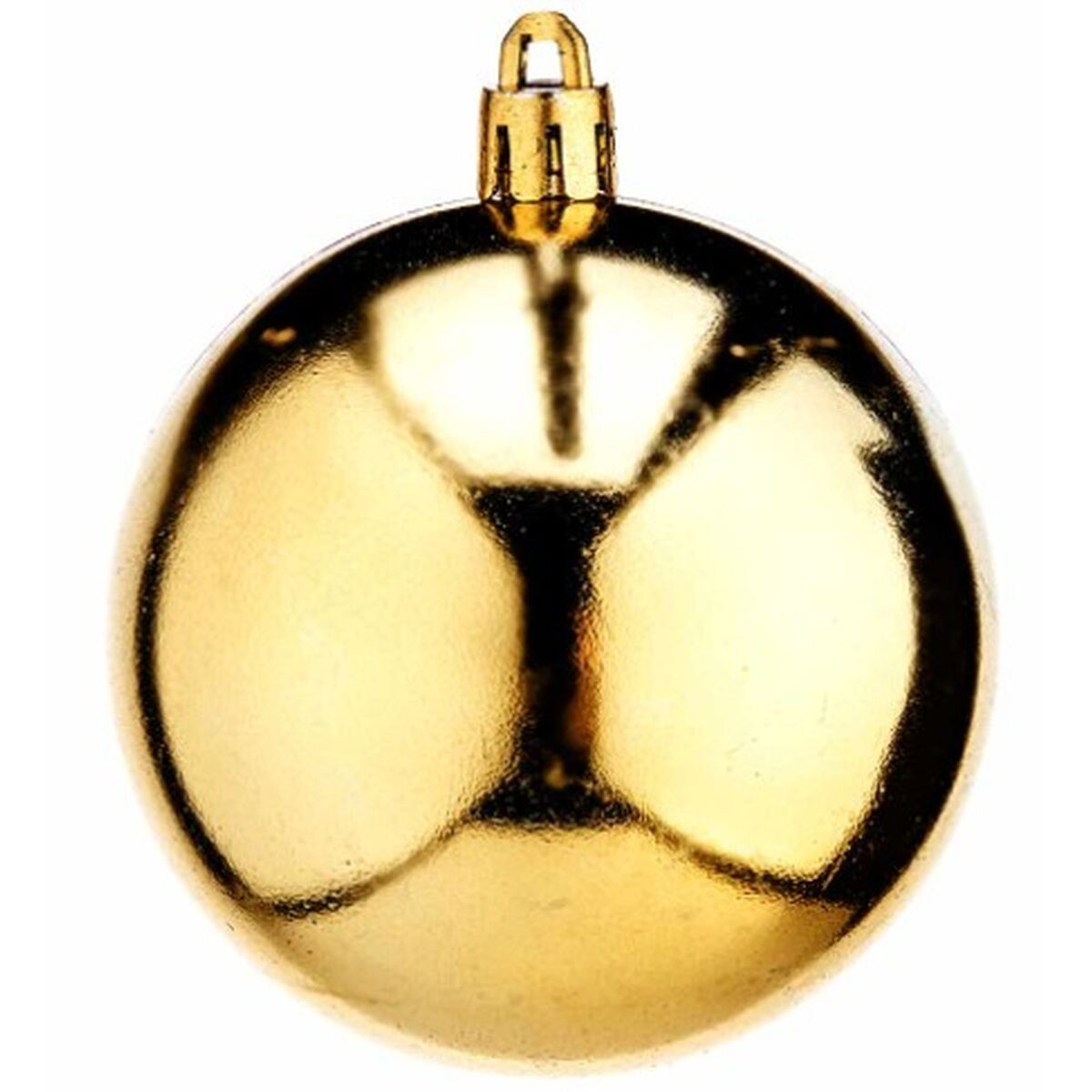 Set di palline di Natale Krist+ Dorato PVC Ø 7 cm (12 Unità) - Immagine 3