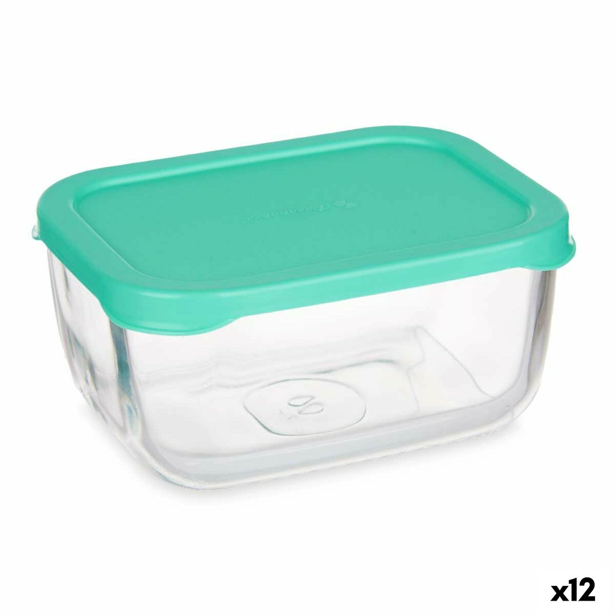 Porta pranzo Pasabahce SNOW BOX Verde Trasparente Vetro Polietilene 420 ml (12 Unità)