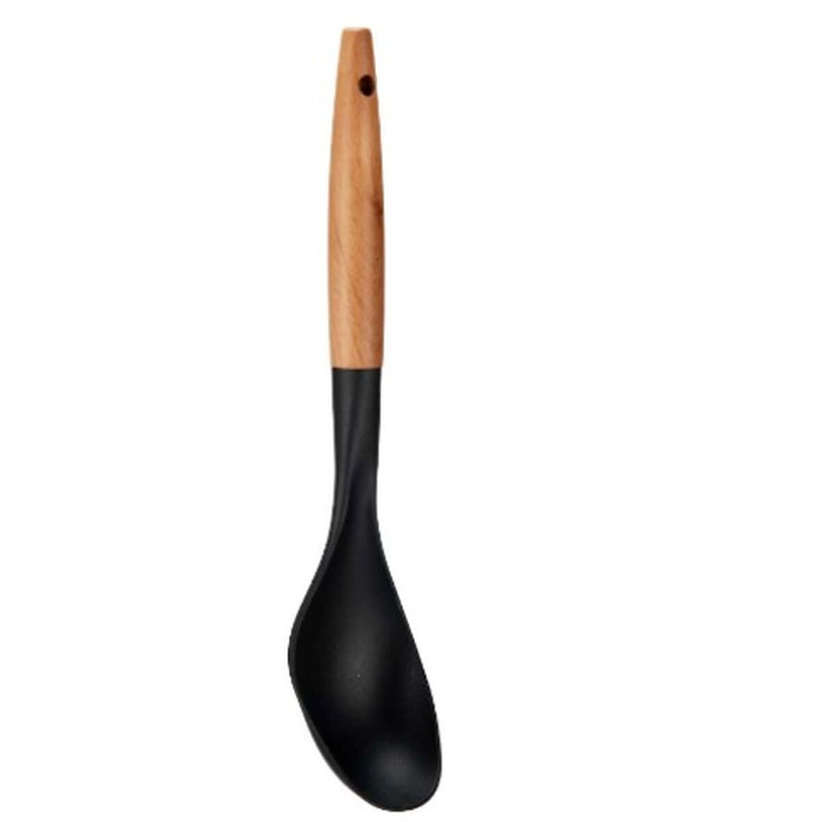Mestolo Kinvara Nero Naturale Legno Plastica 7 x 33,5 x 3,5 cm 7 x 33,5 cm 33,5 x 33,5 x 3,5 cm (12 Unità) - Immagine 4