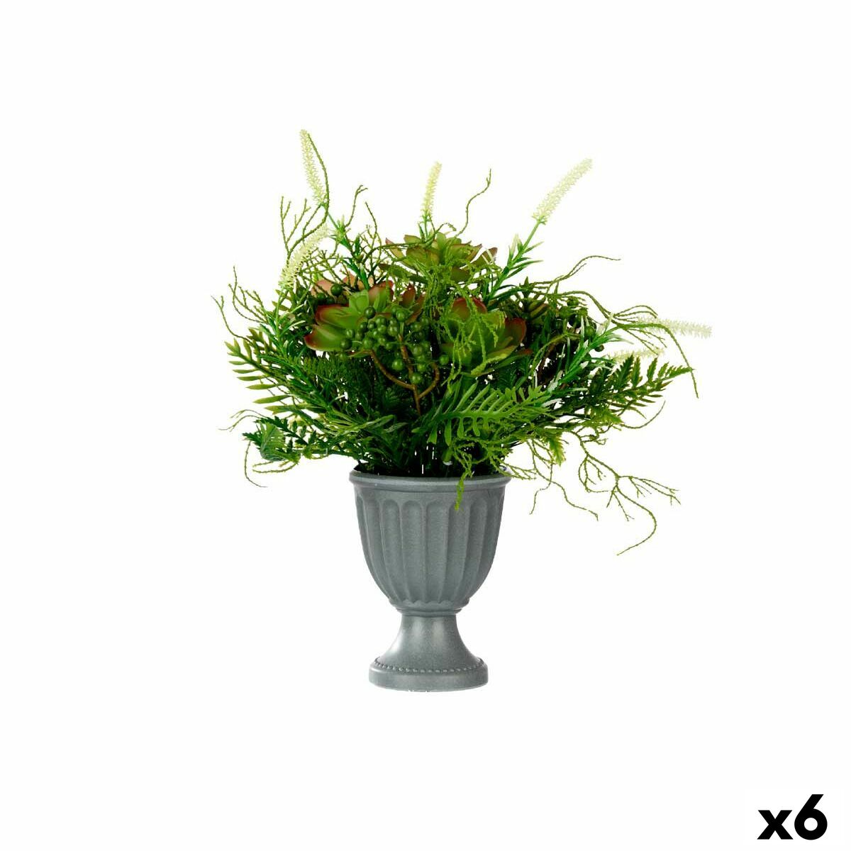 Pianta Decorativa Ibergarden Plastica Calice 21 x 30 x 21 cm 34 x 39,5 x 34 cm (6 Unità)