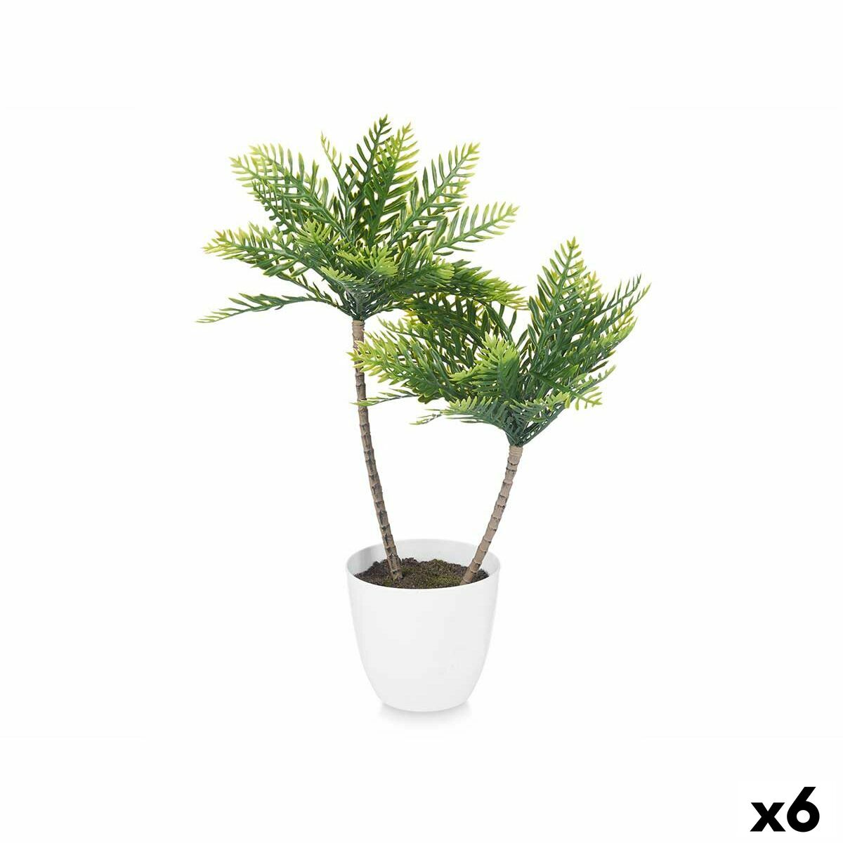 Pianta Decorativa Ibergarden Plastica Palma 36 x 55,5 x 24 cm 15 x 60 x 15 cm (6 Unità)