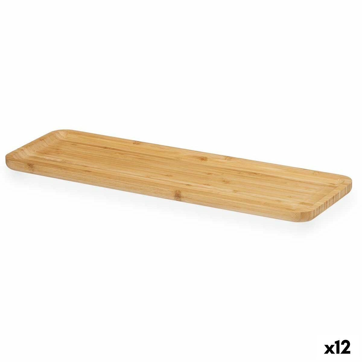 Vassoio per aperitivi Kinvara Marrone 46 x 1,6 x 15 cm Aperitivo (12 Unità)
