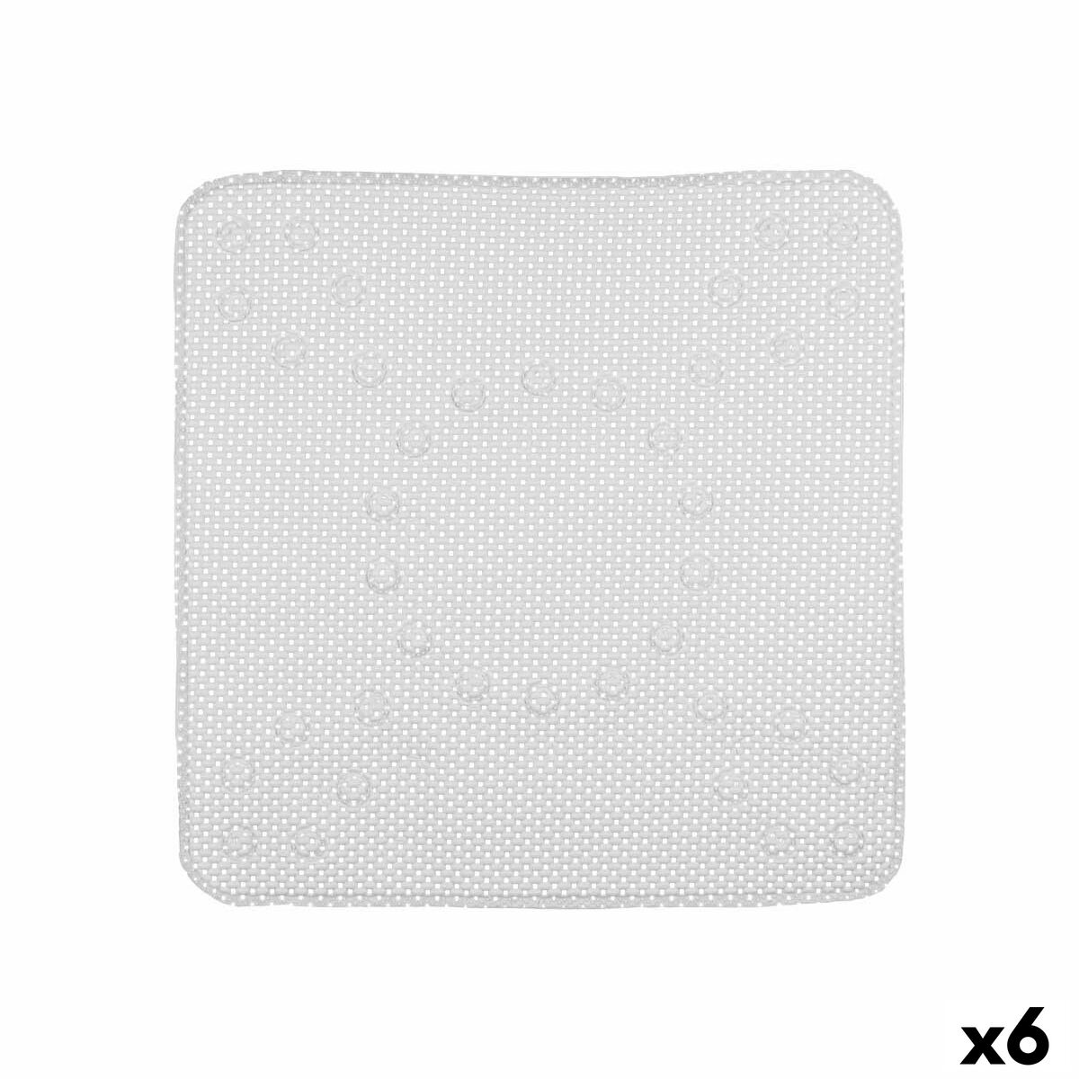 Tappetino Antiscivolo da Doccia Berilo Grigio PVC 53 x 52,5 x 1 cm (6 Unità)
