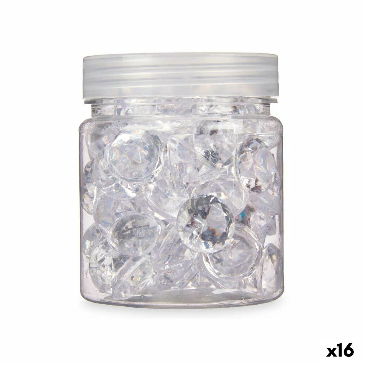 Pietre Decorative Gift Decor Trasparente 150 g Diamante (16 Unità)