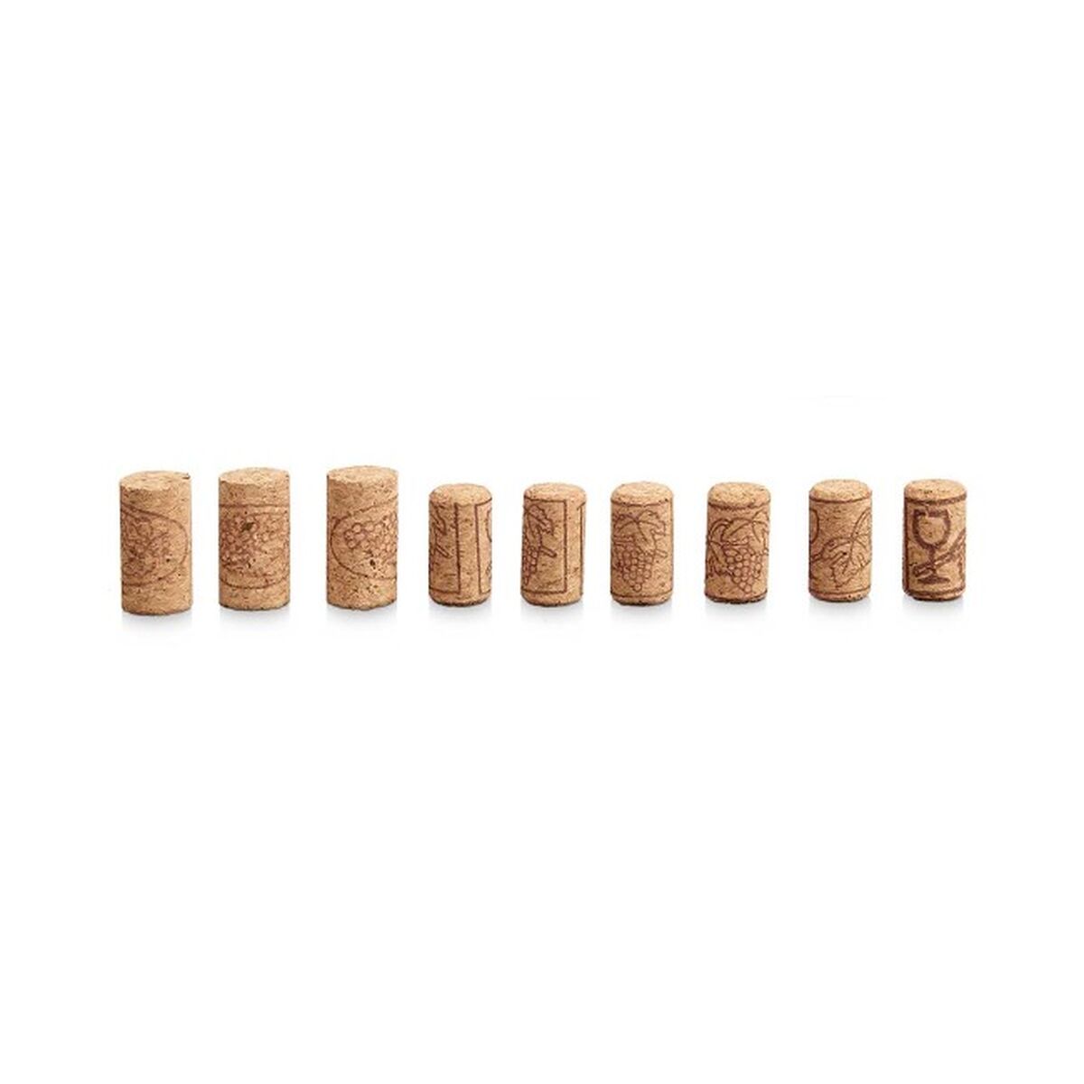 Set di tappi Kinvara Naturale Sughero 12 x 17 x 2,5 cm (12 Unità) - Immagine 4