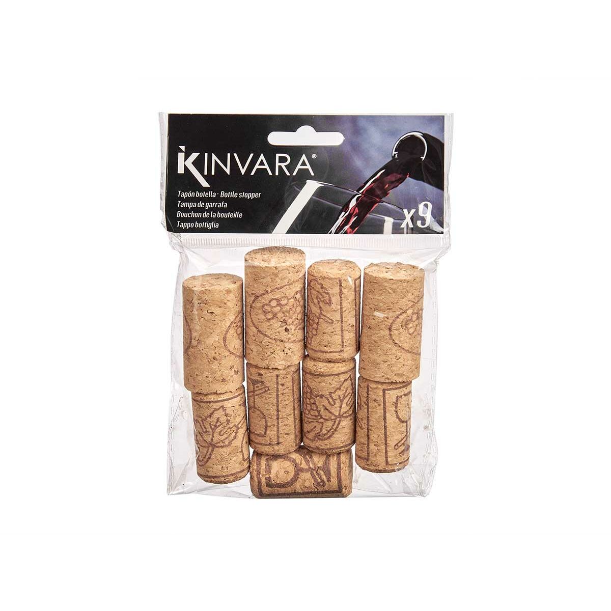 Set di tappi Kinvara Naturale Sughero 12 x 17 x 2,5 cm (12 Unità) - Immagine 3